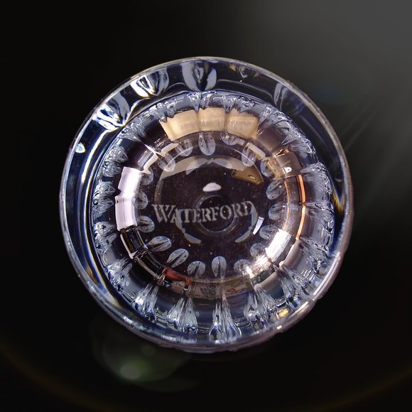 Waterford Crystal Butterfly Bud Vase Etched Signed 8in Original Sticker Slovenia - Picture 11 of 11